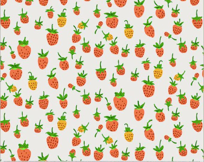 Heather Ross Studio Edit -- 37024D-3 Strawberries in White