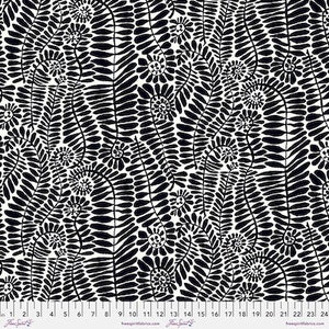 Kaffe Fassett Collective August 2022 -- Fat Quarter of Kaffe Fassett Fronds in Black