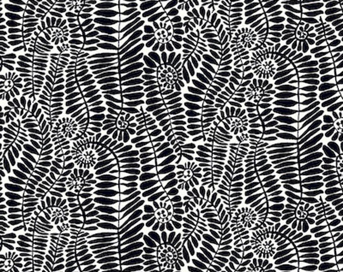 Kaffe Fassett Collective August 2022 -- Fat Quarter of Kaffe Fassett Fronds in Black
