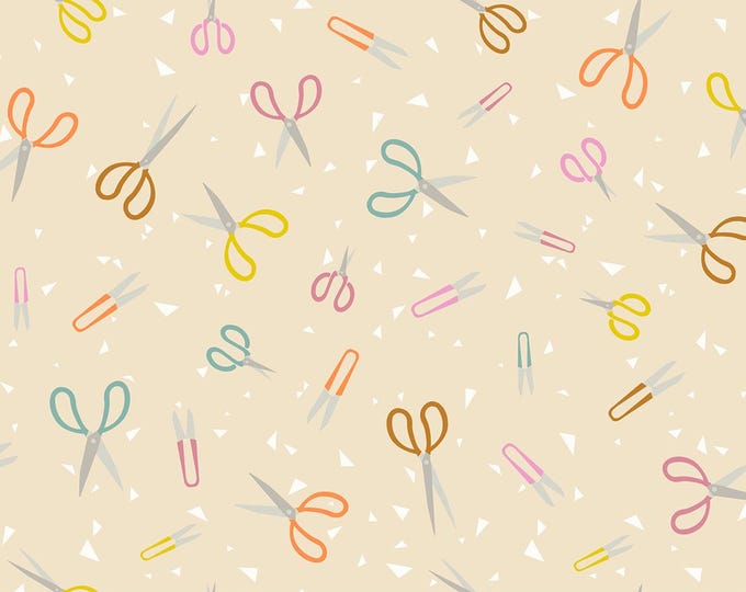 Paper Cuts -- (RS1111 11) Snip Snip in Natural by Rashida Coleman Hale for Ruby Star Society