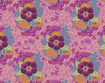 Hindsight by Anna Maria Horner for Free Spirit Fabrics- Fat Quarter of Piecework in Rose