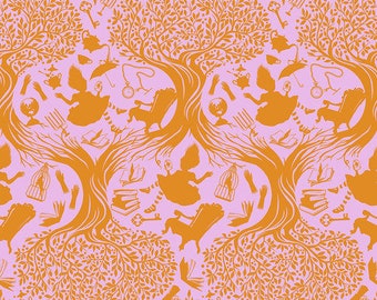Fat Quarter Down the Rabbit Hole in Wonder - Tula Pink's Curiouser and Curiouser for Free Spirit Fabrics