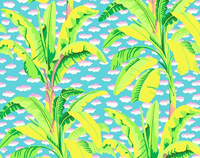 Kaffe Fassett Collective February 2021 -- Fat Quarter of Kaffe Fassett Banana Trees in Green