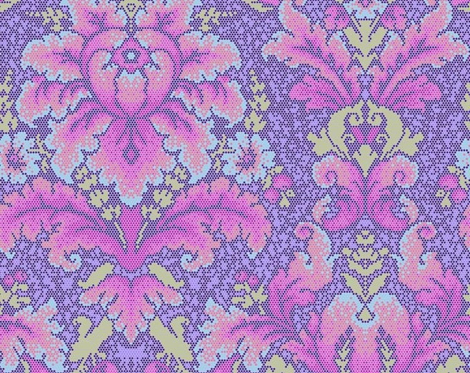 Fat Quarter Sea of Damask Dot in Violet - Tula Pink's Deja Vu Parisville for Free Spirit Fabrics