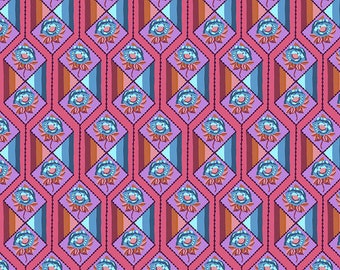 Bright Eyes by Anna Maria Horner Fabrics for Free Spirit Fabrics - Fat quarter of In Facets in Coral