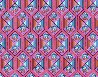 Bright Eyes by Anna Maria Horner Fabrics for Free Spirit Fabrics - Fat quarter of In Facets in Coral