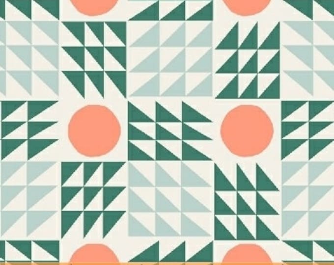 Penelope by Annabel Wrigley for Windham Fabrics - Neo Geo in Green