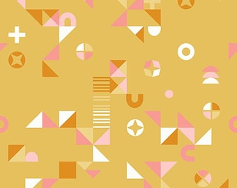 Koi Pond by Ruby Star Society -- Fat Quarter of Motif Madness in Butter (RS1040 11)