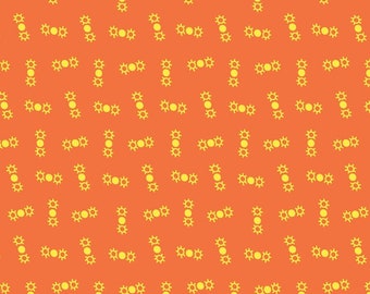 Five and Ten by Denyse Schmidt for Windham Fabrics -- Fat Quarter of Ding Dong in Orange (52484-7)