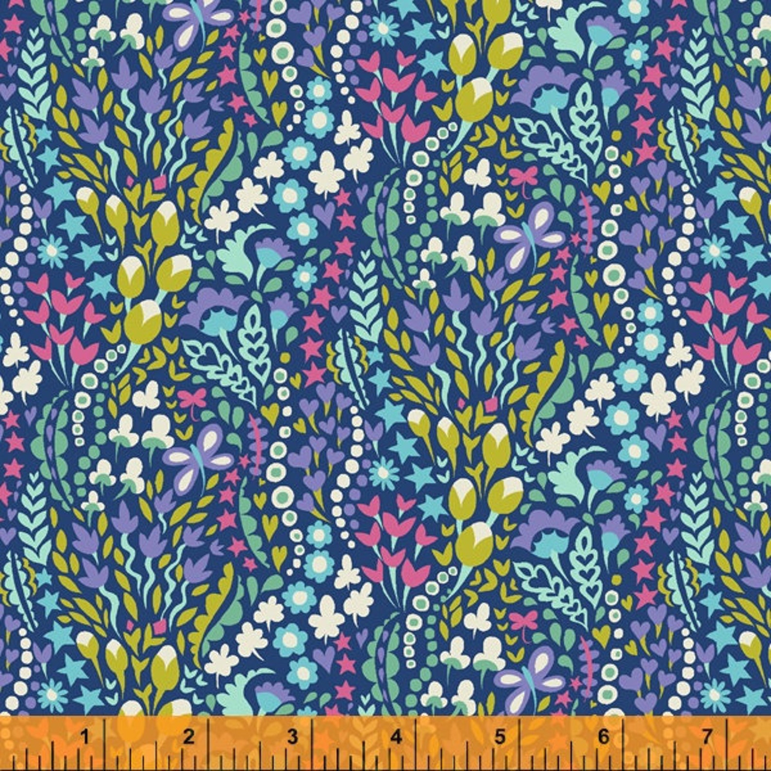 Eden by Sally Kelly for Windham Fabrics - Fat Quarter of 52809-4 Flower ...