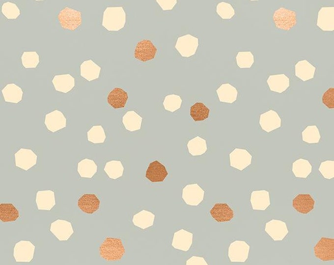 First Light Chunky Dots in Sandbox Metallic (RS048-17M) by Ruby Star Society for Moda -- Fat Quarter