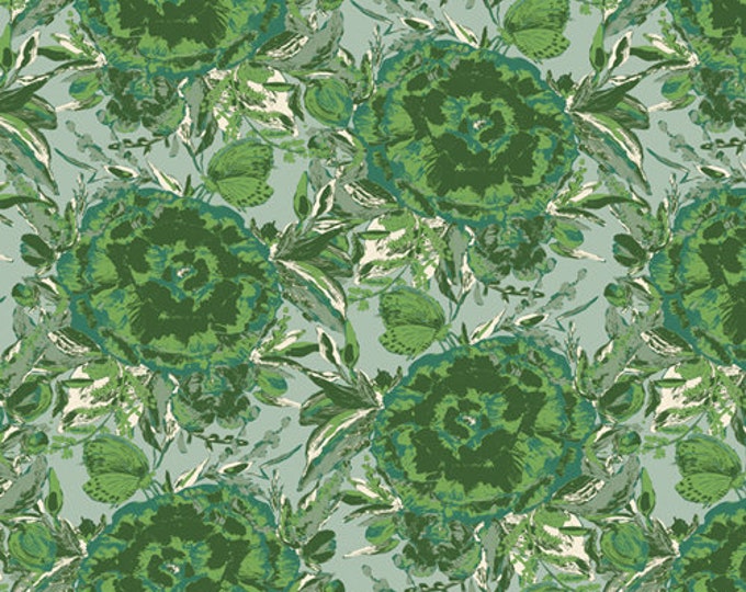 Eve by Bari J. for Art Gallery Fabrics - Fat Quarter of Rosefield Emerald