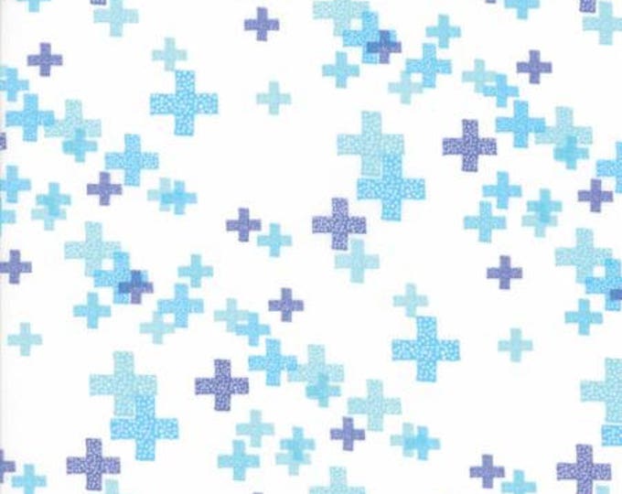 Moda Modern Backgrounds Colorbox in White Periwinkle (164413) by Zen Chic -- Fat Quarter