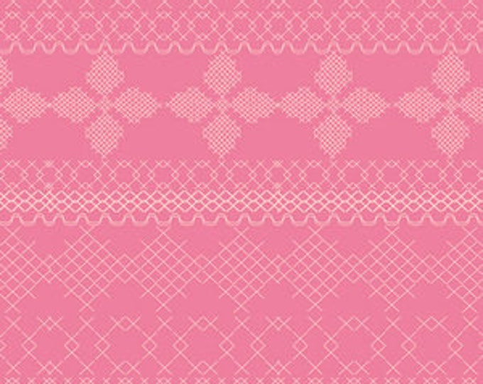 Wild Bloom by Bari J. Ackerman for Art Gallery Fabrics - Cross and Stitch in Candy - Fat Quarter