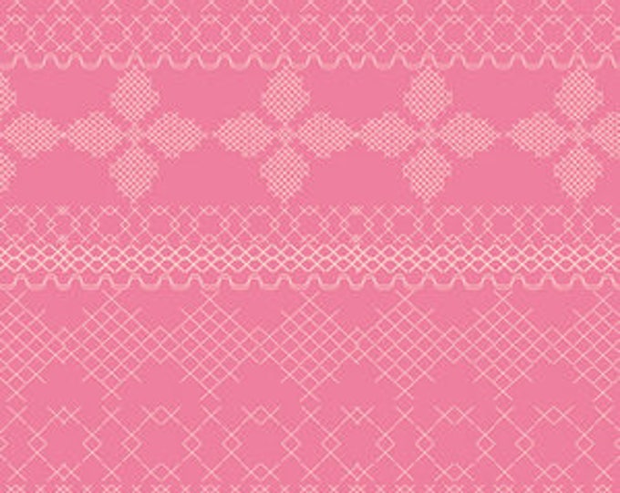 Wild Bloom by Bari J. Ackerman for Art Gallery Fabrics - Cross and Stitch in Candy - Fat Quarter