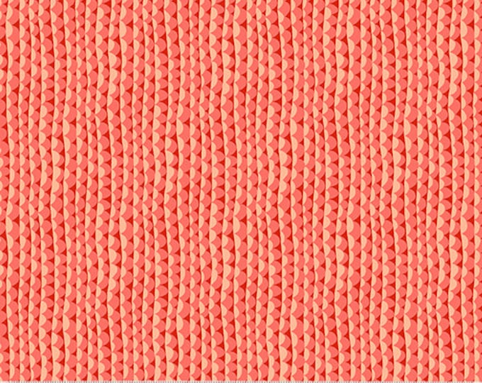 Atlantis by Sally Kelly for Windham Fabrics - Fat Quarter of 53343-10 Ripple in Coral