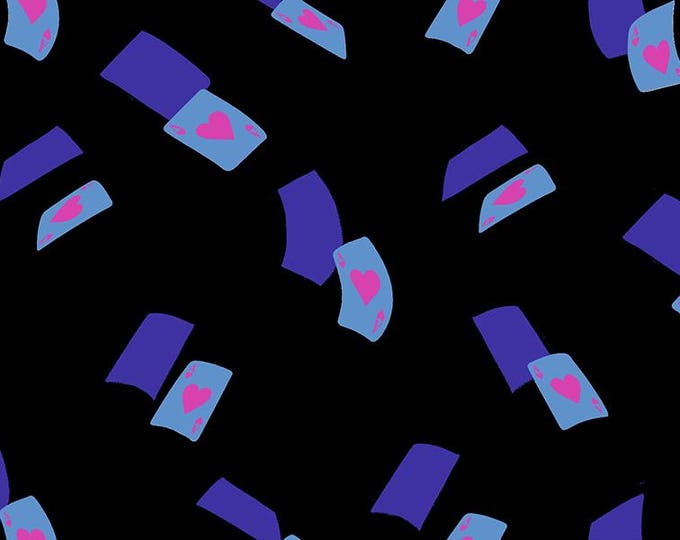 Hello Alice -- (RS2129 13) Falling Aces in Black by Sarah Watts for Ruby Star Society