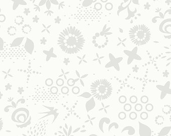 Sun Print 2022 -- Anniversary Collection by Alison Glass -- A-7240-L - Corsage in Dove