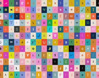 Selvage Magic Alphabet Panel by Ruby Star Society - RS5179 80 81 11 - One Panel