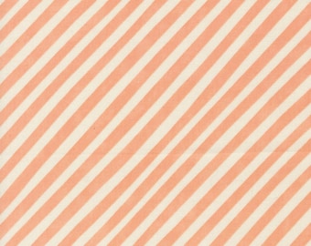 Love Letter by Lizzy House- (37126 12) -- Fat Quarter of Candy Stripe in Peach
