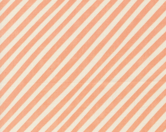 Love Letter by Lizzy House- (37126 12) -- Fat Quarter of Candy Stripe in Peach