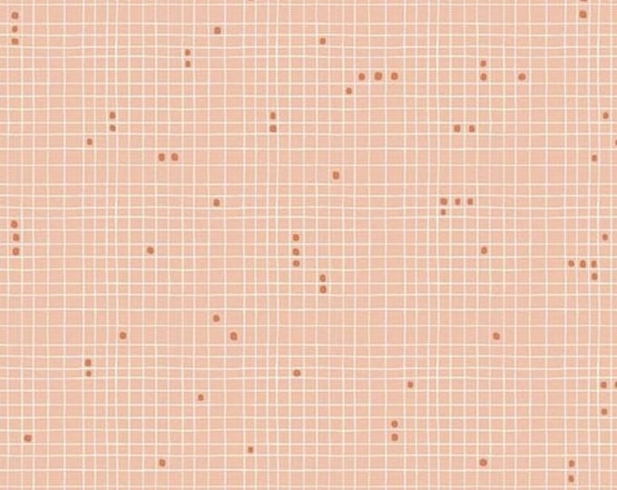 Home by Sarah Golden for Andover Fabrics - Fat Quarter of Grid Dot in Rose -- Cotton