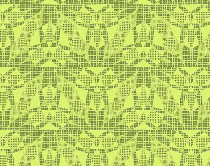 Amy Butler Natural Beauty -- Fat Quarter of Spider Web in Lime