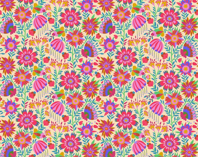 Allegory by Anna Maria Parry -- Fat Quarter of AMT123-28L Charmed in Cream