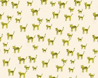 Catnap -- (RS4132 11) Tiger Stripes in Citron by Alexia Marcelle Abegg