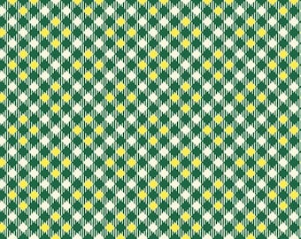 Five and Ten by Denyse Schmidt for Windham Fabrics -- Fat Quarter of Pixy Plaid in Dark Green (52487-11)
