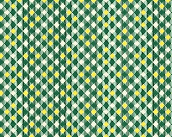 Five and Ten by Denyse Schmidt for Windham Fabrics -- Fat Quarter of Pixy Plaid in Dark Green (52487-11)