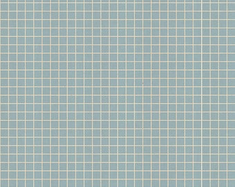 Grid -- Ruby Star Society Fabric, RS3005-24 Grid in Soft Blue by Kimberly Kight -- Fat Quarter