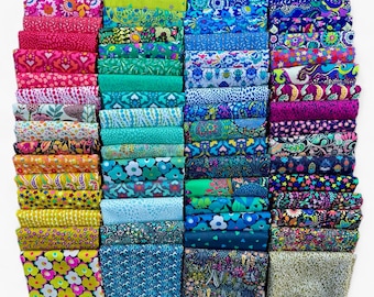 Fat 16th of various Sally Kelly for Windham Fabrics exactly as the ones in photo (64 in total)