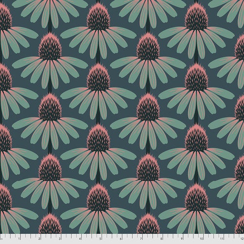 Love Always by Anna Maria Horner Fabrics for Free Spirit Fabrics - Fat quarter of Echinacea in Dim