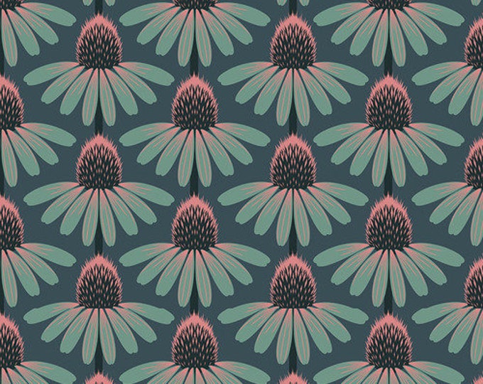 Love Always by Anna Maria Horner Fabrics for Free Spirit Fabrics - Fat quarter of Echinacea in Dim