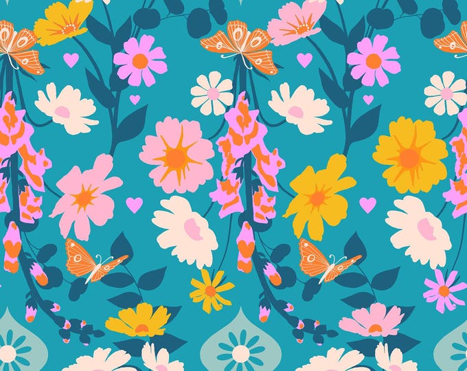 Best Day Ever -- (RS0106 15) Foxgloves in Summer Sky by Melody Miller for Ruby Star Society