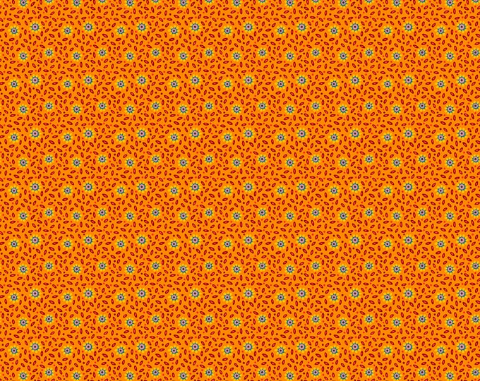 Tropicalism by Odile Bailloeul for Free Spirit Fabrics - Fat quarter of Papaya in Orange