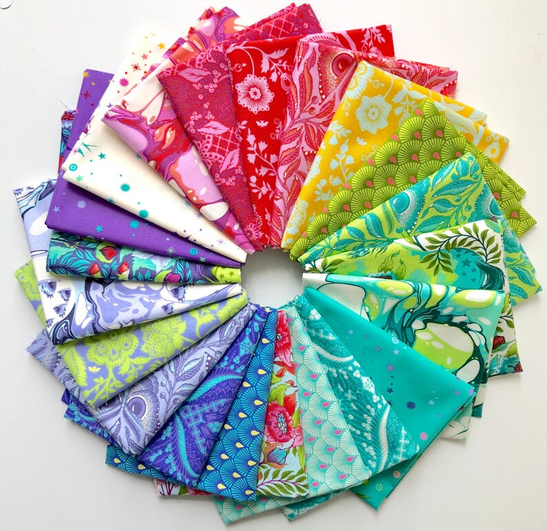 Fat Quarter Bundle of Pinkerville by Tula Pink for Free Spirit Fabrics