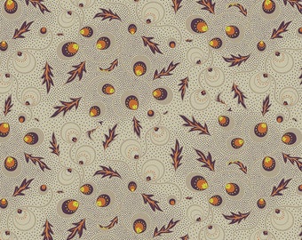 New Vintage by Kathy Doughty for Free Spirit Fabrics - Fat quarter of Passion Vine in Natural