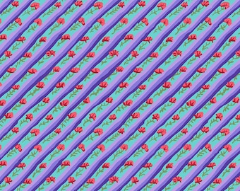Kaffe Fassett From the Archives -- Fat Quarter of Kaffe Fassett Diagonal Poppy in Purple