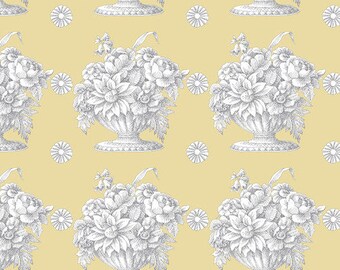 Kaffe Fassett Collective Fall 2018 -- Fat Quarter of Kaffe Fassett Stone Flower in Beige