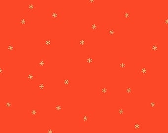 Social and Spark -- Spark in Rooster Red Metallic (RS000531M) by Ruby Star Society for Moda -- Fat Quarter