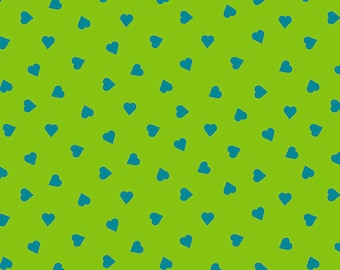 Mixtape by Libs Elliot for Andover Fabrics - Heart of Glass in Lucky - Fat Quarter