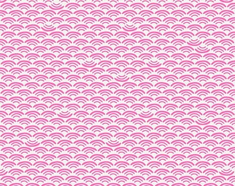 Koi Pond by Ruby Star Society -- Fat Quarter of Smile and Wave in Lipstick (RS1042 18)