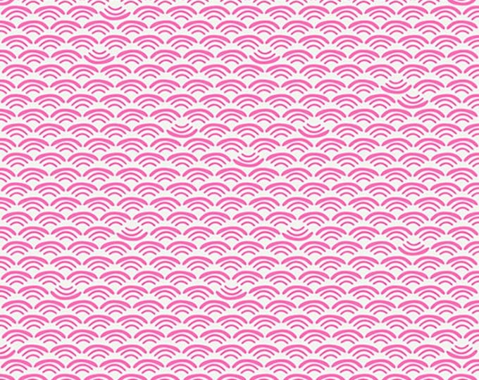 Koi Pond by Ruby Star Society -- Fat Quarter of Smile and Wave in Lipstick (RS1042 18)