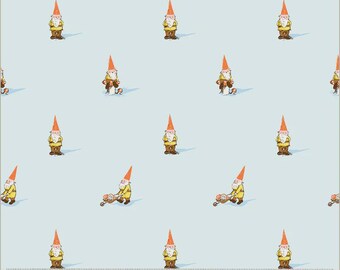 Heather Ross Studio Edit --  54324D-1 Gnomes in Blue