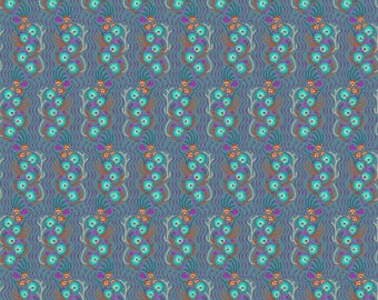 Allegory by Anna Maria Parry -- Fat Quarter of AMT147- 63V Tambourine in Storm