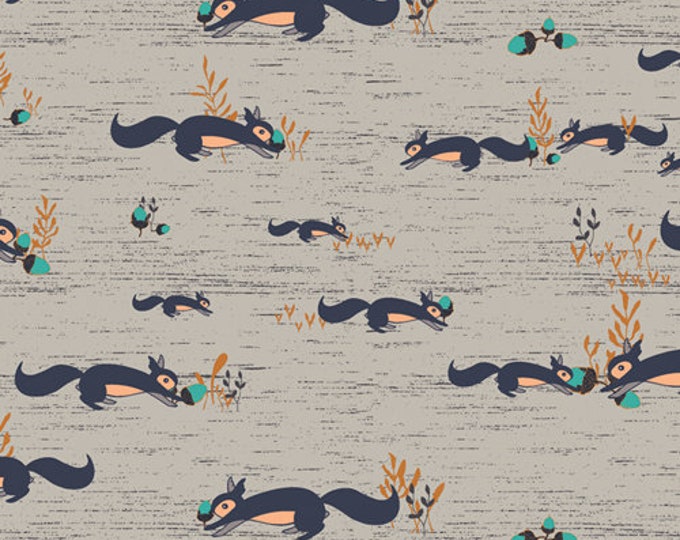 Little Forester Fusion by Art Gallery Fabrics - Squirrels at Play