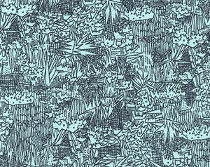 In Stock! Friedlander by Carolyn Friedlander - Fat Quarter- Green Wall Lawn in Aqua