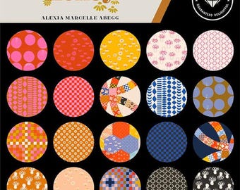 Honey by Alexia Marcelle Abegg for Ruby Star Society Fabrics - 18”x22”/34 pieces